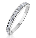 Jessica Matching Wedding Band 0.35ct H/si Diamond  In 18k White Gold