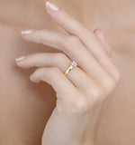 Certified Lucy 18k Gold Diamond Engagement Ring 0.50ct-g-h/si