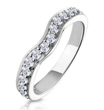 Seraphina Matching Wedding Band 0.46ct H/si Diamond  In 18k White Gold