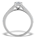 Sidestone Engagement Ring Seraphina 0.95ct Si1 Princess Diamonds 18k
