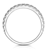 Aria Matching Wedding Band 0.55ct H/si Diamond  In 18k White Gold