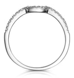 Nova Matching Wedding Band 0.20ct H/si Diamond  In 18k White Gold