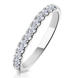 Talia Matching Wedding Band 0.35ct H/si Diamond  In 18k White Gold