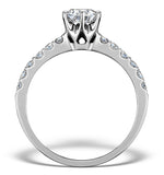 Sidestone Lab Diamond Ring Talia 0.85ct G/vs1 Platinum