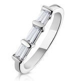 Galina Matching Wedding Band 0..40ct H/si Diamond  In 18k White Gold
