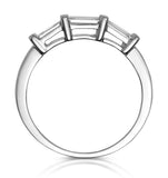 Galina Matching Wedding Band 0..40ct H/si Diamond  In 18k White Gold