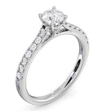 Natalia Gia Diamond Engagement Side Stone Ring Platinum 0.91ct G/vs1