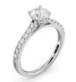 Natalia Gia Diamond Engagement Side Stone Ring 18kw Gold 1.15ct G/si1