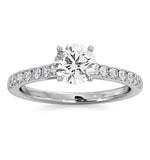 Natalia Gia Diamond Engagement Side Stone Ring Platinum 1.15ct G/vs1