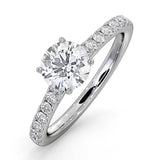 Natalia Gia Diamond Engagement Side Stone Ring 18kw Gold 1.40ct G/si2