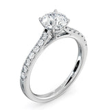 Natalia Gia Diamond Engagement Side Stone Ring Platinum 1.40ct G/si2