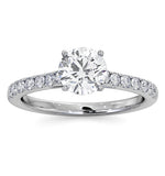 Natalia Gia Diamond Engagement Side Stone Ring Platinum 1.40ct G/vs2