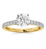 Natalia Gia Diamond Engagement Side Stone Ring 18k Gold 1.40ct G/si1
