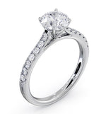 Natalia Lab Diamond Engagement Side Stone Ring Platinum 2.00ct G/si1