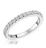 Natalia Matching 2mm Wedding Band 0.50ct H/si Diamonds In Platinum