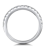 Natalia Matching 2mm Wedding Band 0.50ct H/si Diamonds 18kw Gold