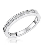 Charlotte 2.6mm Wedding Band 0.20ct H/si Diamonds 18kw Gold