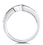 Anais Matching 2.3mm Wedding Band 0.20ct H/si Diamonds In 18kw Gold