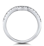 Carly Matching 2mm Wedding Band 0.25ct H/si Diamonds In 18kw Gold