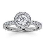 Alessandra Lab Diamond Engagement Ring 18kw Gold 1.10ct G/si1