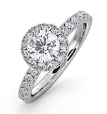 Alessandra Gia Diamond Engagement Ring 18kw Gold 1.35ct G/vs2