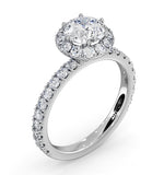 Alessandra Gia Diamond Engagement Ring Platinum 1.70ct G/vs2