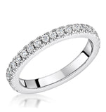 Alessandra Matching 2.6mm Wedding Band 0.47ct H/si Diamonds Platinum