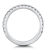Alessandra Matching 2.6mm Wedding Band 0.42ct H/si Diamonds Platinum