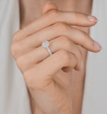 Alessandra Gia Diamond Engagement Ring Platinum 1.70ct G/si2