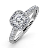 Roxy Gia Diamond Engagement Side Stone Ring In Platinum 0.98ct G/vs2