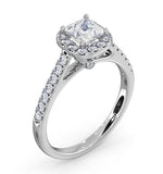 Roxy Gia Diamond Engagement Side Stone Ring In Platinum 1.22ct G/si1