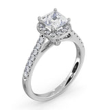 Roxy Gia Diamond Engagement Side Stone Ring 18kw Gold 1.58ct G/si2