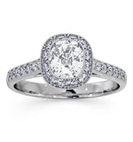Danielle Gia Diamond Engagement Side Stone Ring 18kw Gold 1.50ct G/vs2