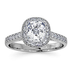 Danielle Gia Diamond Engagement Side Stone Ring 18kw Gold 1.60ct G/si2