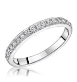 Danielle Matching 2.8mm Wedding Band 0.38ct H/si Diamonds In Platinum