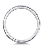 Danielle Matching 2.8mm Wedding Band 0.33ct H/si Diamonds In 18kw Gold