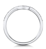 Leila Matching Diamond Milgrain Wedding Band 0.35ct In Platinum