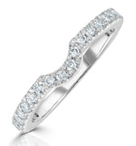 Valerie Matching Wedding Band 0.50ct G/si Diamond In 18k White Gold