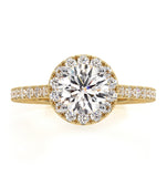 Reina Gia Diamond Halo Engagement Ring In 18k Gold 1.60ct G/vs2
