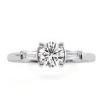 Isadora Gia Diamond Engagement Ring Platinum 0.65ct G/vs2