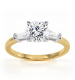 Isadora Gia Diamond Engagement Ring 18ky 1.10ct G/si1
