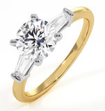 Isadora Gia Diamond Engagement Ring 18ky 1.25ct G/si1