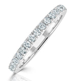 Isadora Matching Wedding Band 0.40ct G/si Diamond In 18k White Gold