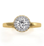 Eleanor Gia Diamond Halo Engagement Ring In 18k Gold 0.65ct G/vs1