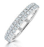 Camilla Matching Wedding Band 0.30ct G/si Diamond In 18k White Gold