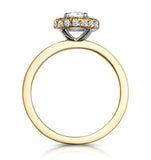 Eleanor Gia Diamond Halo Engagement Ring In 18k Gold 0.65ct G/vs1
