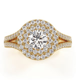 Camilla Gia Diamond Halo Engagement Ring In 18k Gold 1.15ct G/vs1