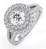 Camilla Gia Diamond Halo Engagement Ring In Platinum 1.65ct G/si1