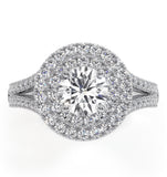 Camilla Gia Diamond Halo Engagement Ring 18k White Gold 1.65ct G/vs1