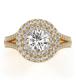Camilla Gia Diamond Halo Engagement Ring In 18k Gold 1.65ct G/si1